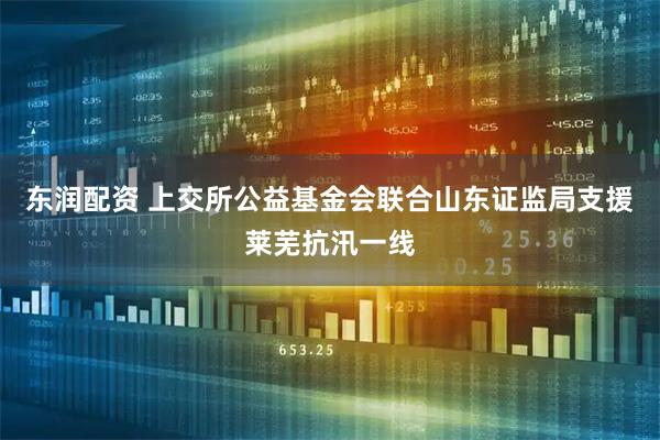 东润配资 上交所公益基金会联合山东证监局支援莱芜抗汛一线