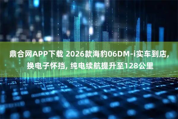 鼎合网APP下载 2026款海豹06DM-i实车到店, 换电子怀挡, 纯电续航提升至128公里